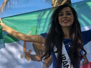 Bahareh Zare Bahari, Iran's representative to the Miss Intercontinental pageant in 2018. (Bahareh Zare Bahari’s Facebook page)