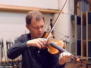 Stephen Morris, who left the £250,000 instrument on the London to Orpington service Tuesday night, has launched a desperate public search. (YouTube)