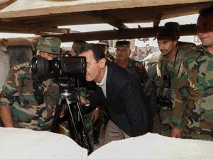 President Bashar al-Assad visits Syrian Army in Idlib countryside (Twitter)
