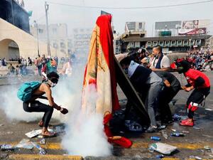 Protest in Iraq (Twitter)