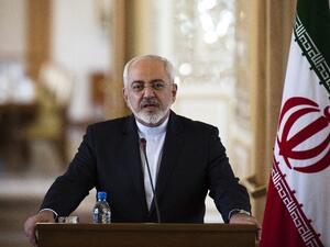 Iranian Foreign Minister Mohammad Javad Zarif speaks during a press conference in Tehran on July 28, 2015 (AFP Photo/Behrouz Mehri)