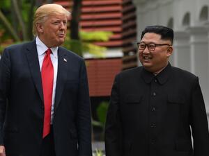 US President Donald Trump (L) and North Korean leader Kim Jong-un. (AFP/ File Photo)