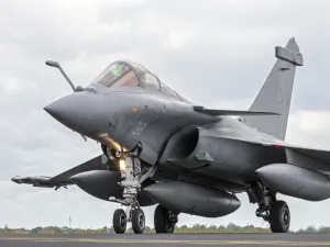 French Air Force Dassault Rafale during the NATO Tiger Meet at Schleswig-Jagel airbase. (Shutterstock/ File Photo)