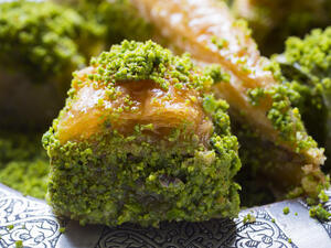 Turkish dessert baklava with pistachio (Shutterstock)	