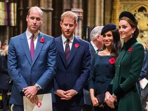 الأمير هاري والأمير ويليام وميغان ماركل وكيت ميدلتون