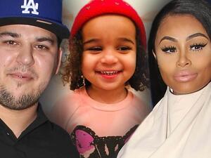 روب كارداشيان وبلاك شاينا وابنتهم دريم