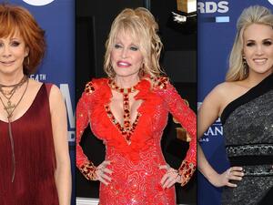 كاري أندروود و دوللي بارتون و ريبا ماكنتير