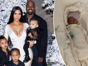 كيم كارداشيان وكانيه ويست وأطفالهما
