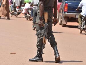 A soldier patrols the streets of the Ouagadougou capital in Burkina Faso, October 2018. (ISSOUF SANOGO / AFP