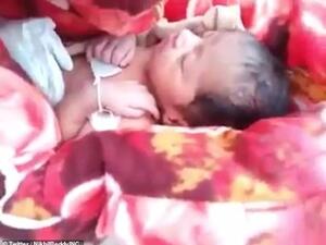 Both men were detained and later released, with the baby girl undergoing treatment in hospital. (Twitter/NikhliReddu INC)