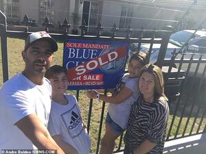 The Baldeo family outside their home in Cape Town. Dad Andre, 45, decided to quit the rat-race and travel the world. (Andre Baldeo)