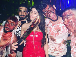 Once Khoury tounched UAE ground she headed directly to fancy nightclubs in Dubai Source angie.khouryy Instagram