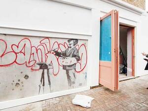 The Painter or Velazquez  by Banksy (Twitter)