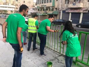 سفراء "كريم" يشاركون في إعادة تأهيل مدرسة سمير الرفاعي ضمن حملة ابدأ