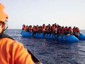 400 people had already lost their lives in the Central Mediterranean (Picture: FABIAN HEINZ/AFP/Getty Images) 
