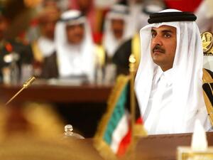 Qatar's Emir Sheikh Tamim bin Hamad Al-Thani looks on during the Gulf Cooperation Council summit in Doha on December 9, 2014 (AFP /Marwan Naamani)