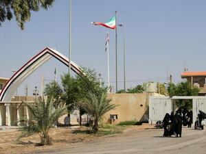 A picture taken on October 2, 2019, shows the Khosravi border crossing between Iraq and Iran. (AFP/ File)