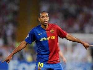 صورة أرشيفية لهنري بقميص برشلونة