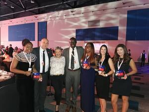 DHL Global Forwarding team celebrates win at the awards ceremony for Top Employer 2020