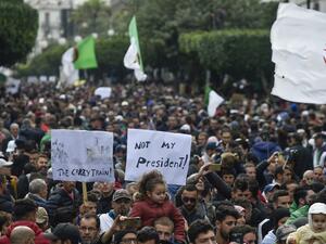 Algerian protesters take part in an anti-government demonstration in the capital Algiers on December 13, 2019 during the presidential election. (AFP/ File Photo)