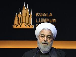 Iran's President Hassan Rouhani delivers his speech during the opening ceremony of the Kuala Lumpur Summit 2019 in Kuala Lumpur on December 19, 2019. Mohd RASFAN / AFP