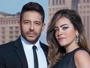 محمد حماقي وزوجته نهلة الحاجري