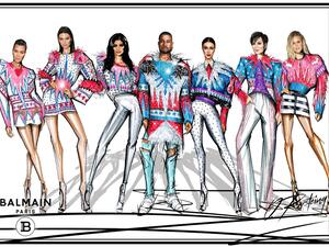 Balmain Christmas (Twitter)