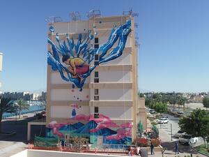 Artwork on the luxurious property to reflect a combination of contemporary and modern designs