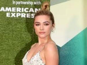 British actor Florence Pugh at the London world premiere of TV miniseries 'The Little Drummer Girl,' October 2018. 