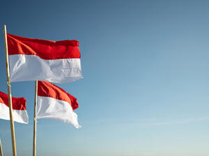 Indonesia flags (Shutterstock)	