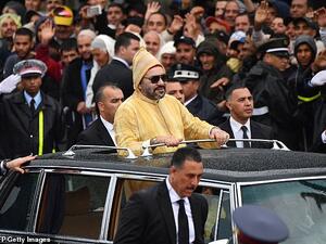 Morocco's King Mohammed VI, pictured in Rabat in March last year, reportedly has a taste for luxury watches. (AFP/ File Photo)