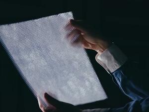 Weighing one-fourth of conventional sound insulation materials, Nissan’s acoustic meta-material delivers both quietness and efficiency