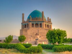 The UNESCO-listed Mausoleum of Oljaytu, which is commonly known as “Dome of Soltaniyeh”. (Twitter)
