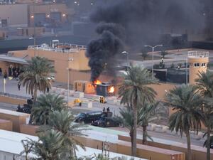 Three rockets have targeted an area near the US embassy inside the highly secured Green Zone. AFP