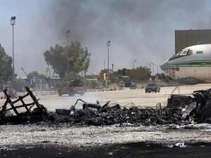 Tripoli's main airport Tripoli International was damaged in fighting this summer (AFP)