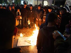 Thousands of protesters took to the streets in reaction to the plan's formal roll-out (Twitter)