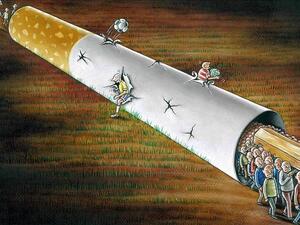 (Photos of cartoons: Turkish Green Crescent)