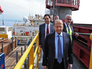 لبنان يطلق أعمال حفر أول بئر استكشافية للنفط مع شركة توتال الفرنسية