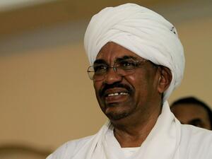 Sudanese President Omar al-Bashir looks on during a meeting in Khartoum with an Egyptian diplomatic delegation. Sudan has agreed to hand over ousted autocrat Omar al-Bashir and others to the International Criminal Court for alleged war crimes in Darfur, a top official of the new ruling body said on February 11, 2020. Ashraf SHAZLY / AFP