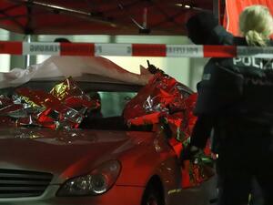 Emergency services and police work at the scene of a shooting in Hanau, western Germany, on February 20, 2020. At least eight people were killed in two shootings late on February 19 near the German city of Frankfurt, with an unknown number of attackers still at large, police said. The shootings targeted shisha bars in Hanau, about 20 kilometres (12 miles) from Frankfurt, according to local media, and police launched a huge manhunt in the town of around 90,000 people. Yann Schreiber / AFP