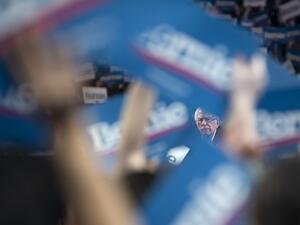 Democratic presidential hopeful Vermont Senator Bernie Sanders speaks during a rally at Houston University in Houston, Texas on February 23, 2020. Mark Felix / AFP