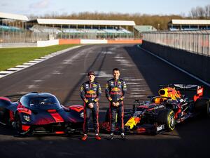 Aston Martin Red Bull Racing aces Max Verstappen and Alex Albon get first taste of hypercar