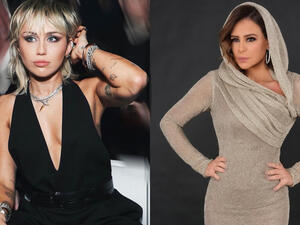 Samaha is also preparing to release her latest album in Eid Al Fitr (source: @carolesamaha & @mileycyrus Instagram)