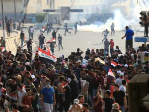 حصر مكان المظاهرات في العاصمة بغداد بساحة التحرير