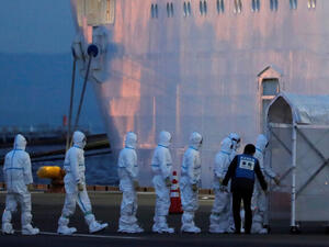 ارتفاع عدد الإصابات بفيروس "كورونا" على متن سفينة "Diamond Princess" (أميرة الماس) 