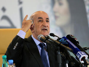 الرئيس الجزائري عبد المجيد تبون