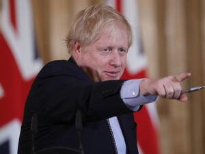 Britain's Prime Minister Boris Johnson speaks during a press conference at 10 Downing Street in London on March 3, 2020 to unveil government planning to combat coronavirus. The government published their plans for measures to tackle the spread of coronavirus in the UK. Frank Augstein / POOL / AFP