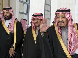 This file handout picture release by Saudi Royal Palace on December 14, 2016 shows Saudi King Salman bin Abdulaziz (R), Crown Prince Mohammed bin Nayef (C) and deputy Crown Prince Mohammed bin Salman arriving for the opening session of the Shura Council in Riyadh. AFP This file handout picture release by Saudi Royal Palace on December 14, 2016 shows Saudi King Salman bin Abdulaziz (R), Crown Prince Mohammed bin Nayef (C) and deputy Crown Prince Mohammed bin Salman arriving for the opening session of the Shura Council in Riyadh. AFP