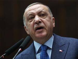 President of Turkey and leader of Justice and Development (AK) Party Recep Tayyip Erdogan speaks as he attends his party's group meeting at Grand National Assembly of Turkey in Ankara, Turkey on March 11, 2020. Adem ALTAN / AFP President of Turkey and leader of Justice and Development (AK) Party Recep Tayyip Erdogan speaks as he attends his party's group meeting at Grand National Assembly of Turkey in Ankara, Turkey on March 11, 2020. Adem ALTAN / AFP