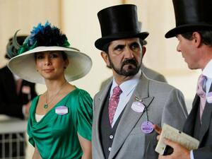 Sheikh Mohammed bin Rashid al-Maktoum and his wife (Twitter)